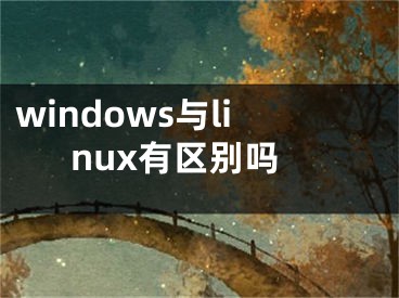 windows與linux有區(qū)別嗎