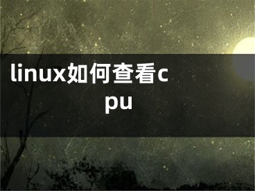 linux如何查看cpu