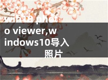 win10 photo viewer,windows10導(dǎo)入照片