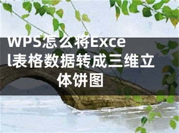 WPS怎么將Excel表格數(shù)據(jù)轉(zhuǎn)成三維立體餅圖 