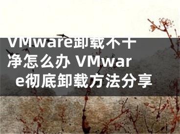 VMware卸載不干凈怎么辦 VMware徹底卸載方法分享