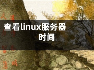 查看linux服務(wù)器時間