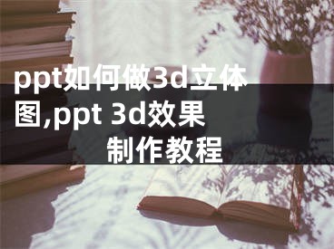 ppt如何做3d立體圖,ppt 3d效果制作教程