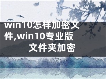 win10怎樣加密文件,win10專業(yè)版文件夾加密