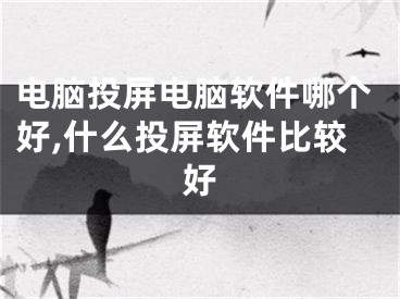 電腦投屏電腦軟件哪個好,什么投屏軟件比較好