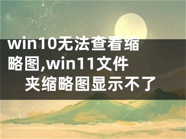 win10無法查看縮略圖,win11文件夾縮略圖顯示不了