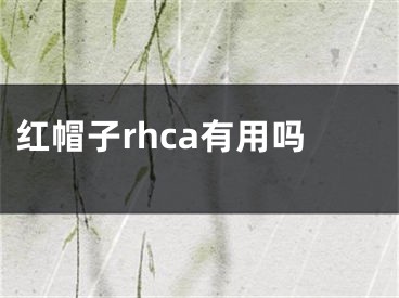 紅帽子rhca有用嗎