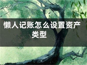 懶人記賬怎么設(shè)置資產(chǎn)類(lèi)型 