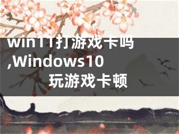 win11打游戲卡嗎,Windows10玩游戲卡頓