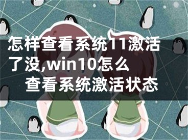 怎樣查看系統(tǒng)11激活了沒,win10怎么查看系統(tǒng)激活狀態(tài)