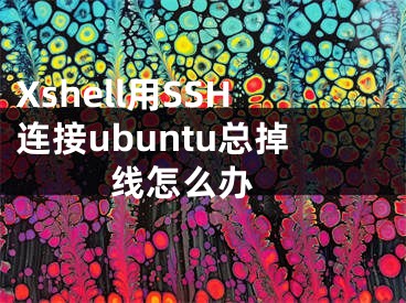 Xshell用SSH連接ubuntu總掉線怎么辦 