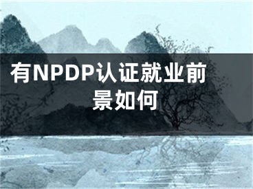 有NPDP認(rèn)證就業(yè)前景如何