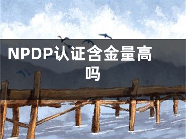 NPDP認(rèn)證含金量高嗎