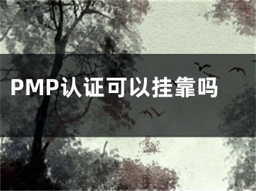 PMP認證可以掛靠嗎