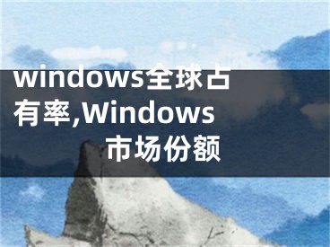 windows全球占有率,Windows市場份額