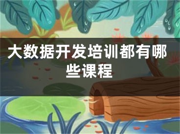 大數(shù)據(jù)開發(fā)培訓(xùn)都有哪些課程