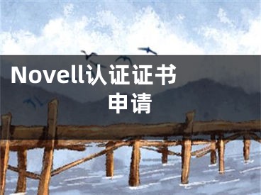 Novell認證證書申請