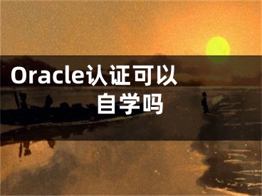 Oracle認(rèn)證可以自學(xué)嗎