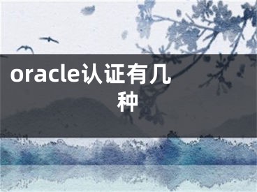 oracle認(rèn)證有幾種