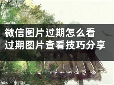 微信圖片過(guò)期怎么看 過(guò)期圖片查看技巧分享