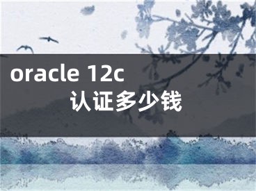 oracle 12c認(rèn)證多少錢