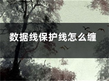 數(shù)據(jù)線保護(hù)線怎么纏