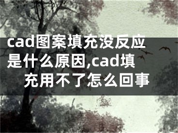 cad圖案填充沒反應是什么原因,cad填充用不了怎么回事