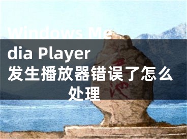 Windows Media Player發(fā)生播放器錯誤了怎么處理 