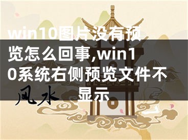 win10圖片沒有預(yù)覽怎么回事,win10系統(tǒng)右側(cè)預(yù)覽文件不顯示