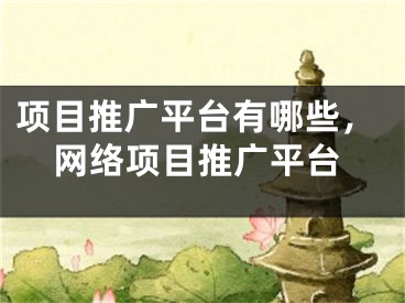 項(xiàng)目推廣平臺(tái)有哪些，網(wǎng)絡(luò)項(xiàng)目推廣平臺(tái)