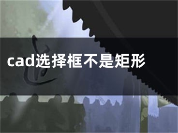 cad選擇框不是矩形