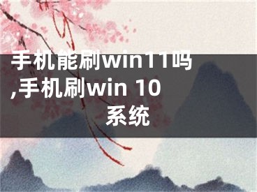 手機(jī)能刷win11嗎,手機(jī)刷win 10系統(tǒng)