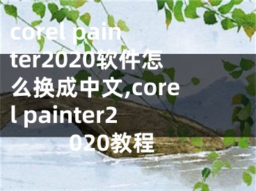 corel painter2020軟件怎么換成中文,corel painter2020教程