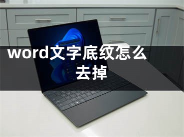 word文字底紋怎么去掉