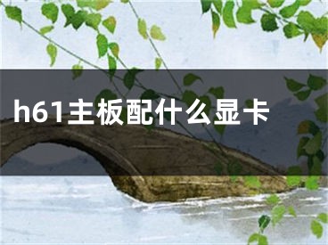 h61主板配什么顯卡