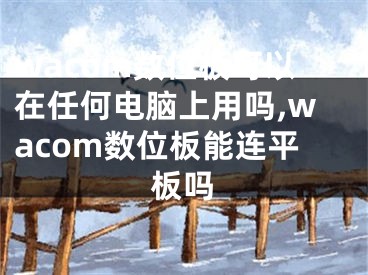 wacom數(shù)位板可以在任何電腦上用嗎,wacom數(shù)位板能連平板嗎