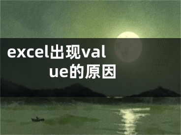 excel出現(xiàn)value的原因