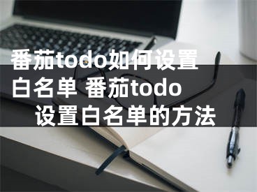 番茄todo如何設(shè)置白名單 番茄todo設(shè)置白名單的方法