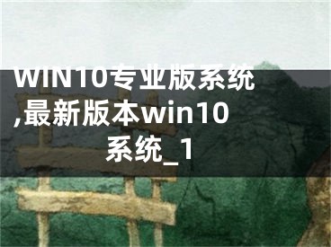 WIN10專業(yè)版系統(tǒng),最新版本win10系統(tǒng)_1