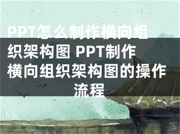 PPT怎么制作橫向組織架構(gòu)圖 PPT制作橫向組織架構(gòu)圖的操作流程