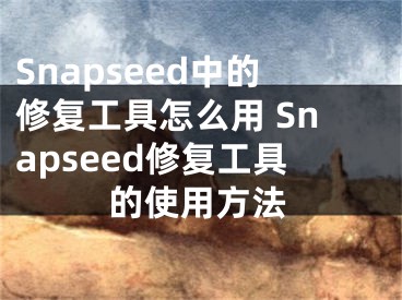 Snapseed中的修復工具怎么用 Snapseed修復工具的使用方法