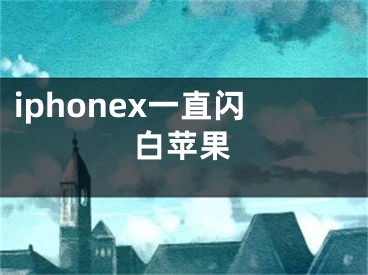 iphonex一直閃白蘋果