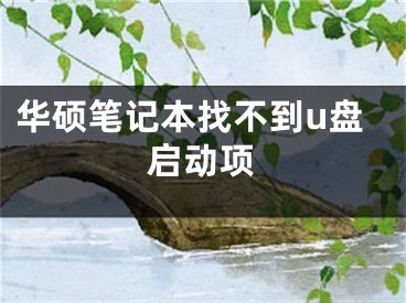 華碩筆記本找不到u盤啟動項(xiàng)