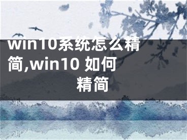 win10系統(tǒng)怎么精簡(jiǎn),win10 如何精簡(jiǎn)