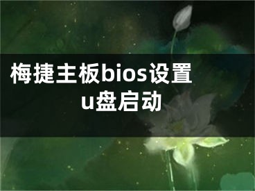 梅捷主板bios設(shè)置u盤啟動(dòng)