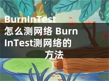 BurnInTest怎么測網(wǎng)絡(luò) BurnInTest測網(wǎng)絡(luò)的方法