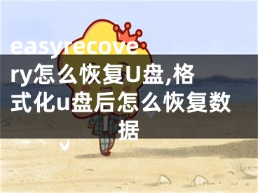 easyrecovery怎么恢復(fù)U盤(pán),格式化u盤(pán)后怎么恢復(fù)數(shù)據(jù)