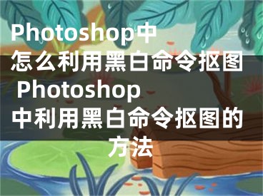 Photoshop中怎么利用黑白命令摳圖 Photoshop中利用黑白命令摳圖的方法