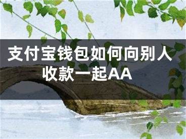 支付寶錢包如何向別人收款一起AA