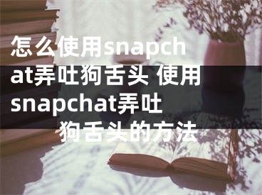 怎么使用snapchat弄吐狗舌頭 使用snapchat弄吐狗舌頭的方法